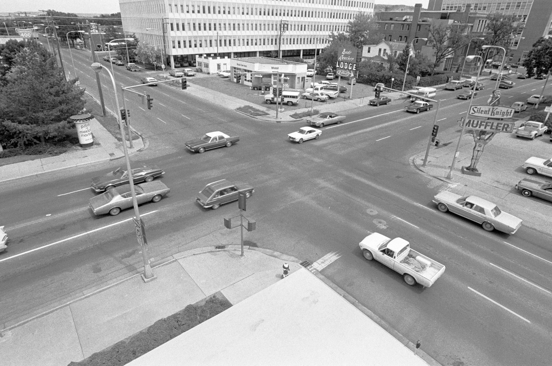 Intersection of North 27th Street and Fourth Avenue North, 1977